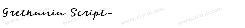 Grethania Script字体转换 Grethania Script字体转换